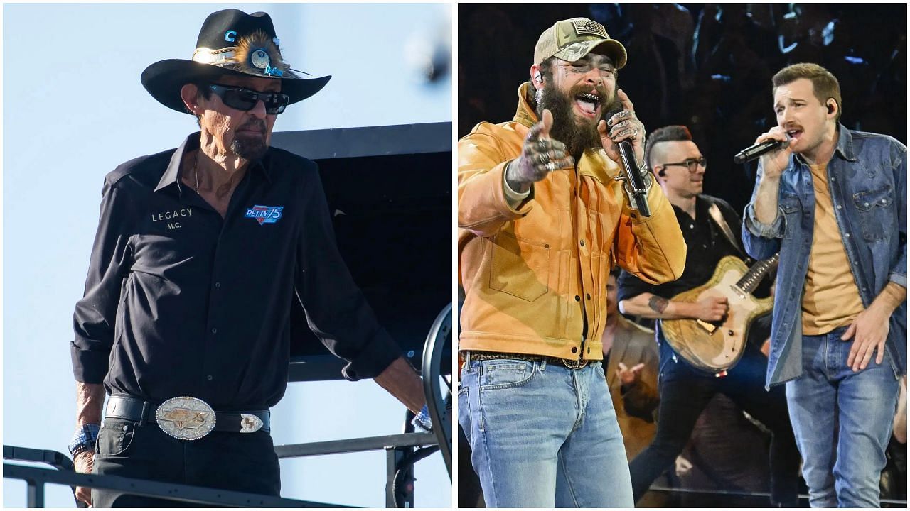 Richard Petty, Post Malone, and Morgan Wallen