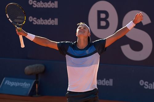 Holger Rune at the Barcelona Open Banc Sabadell 2025 - Day Seven - Source: Getty