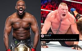 Jon Jones and Brock Lesnar included in 99-man list to "Beat A Gorilla A**", fans react: "Floyd Mayweather? We gonna beat the ape on a decision?"