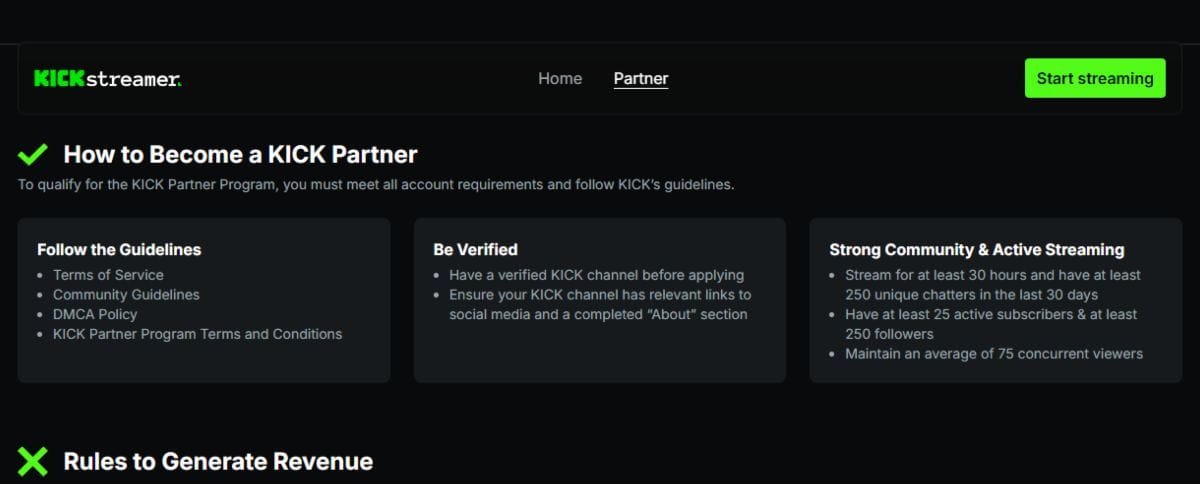 Kick's multistreaming feature: How to enable and other important ...