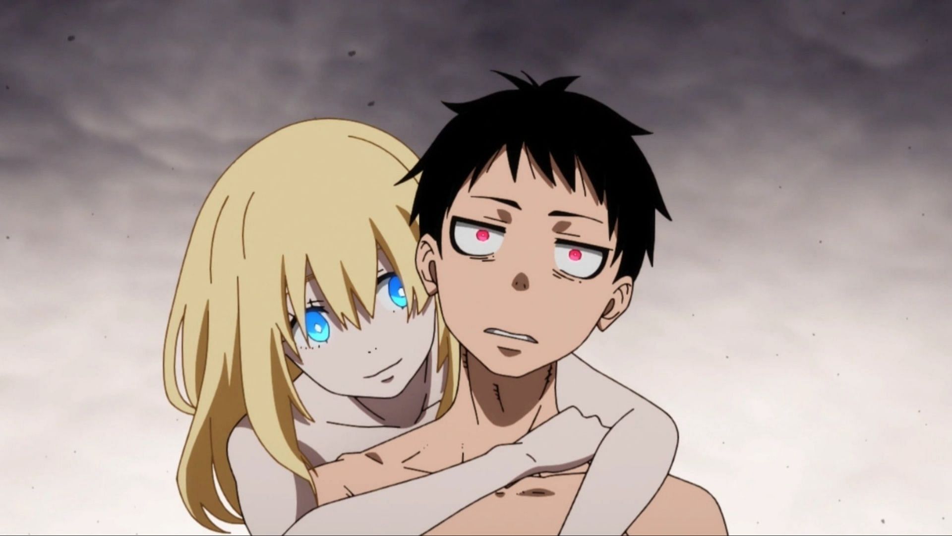 Amaterasu is controlling Shinra using their Adolla Link (Image via David Production)