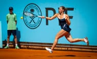 Kostyuk in action at the Mutua Madrid Open - Day Six - Source: Getty