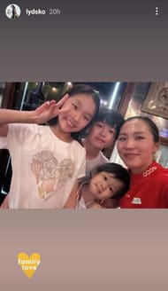 Still from Lydia Ko's Instagram story/@lydsko