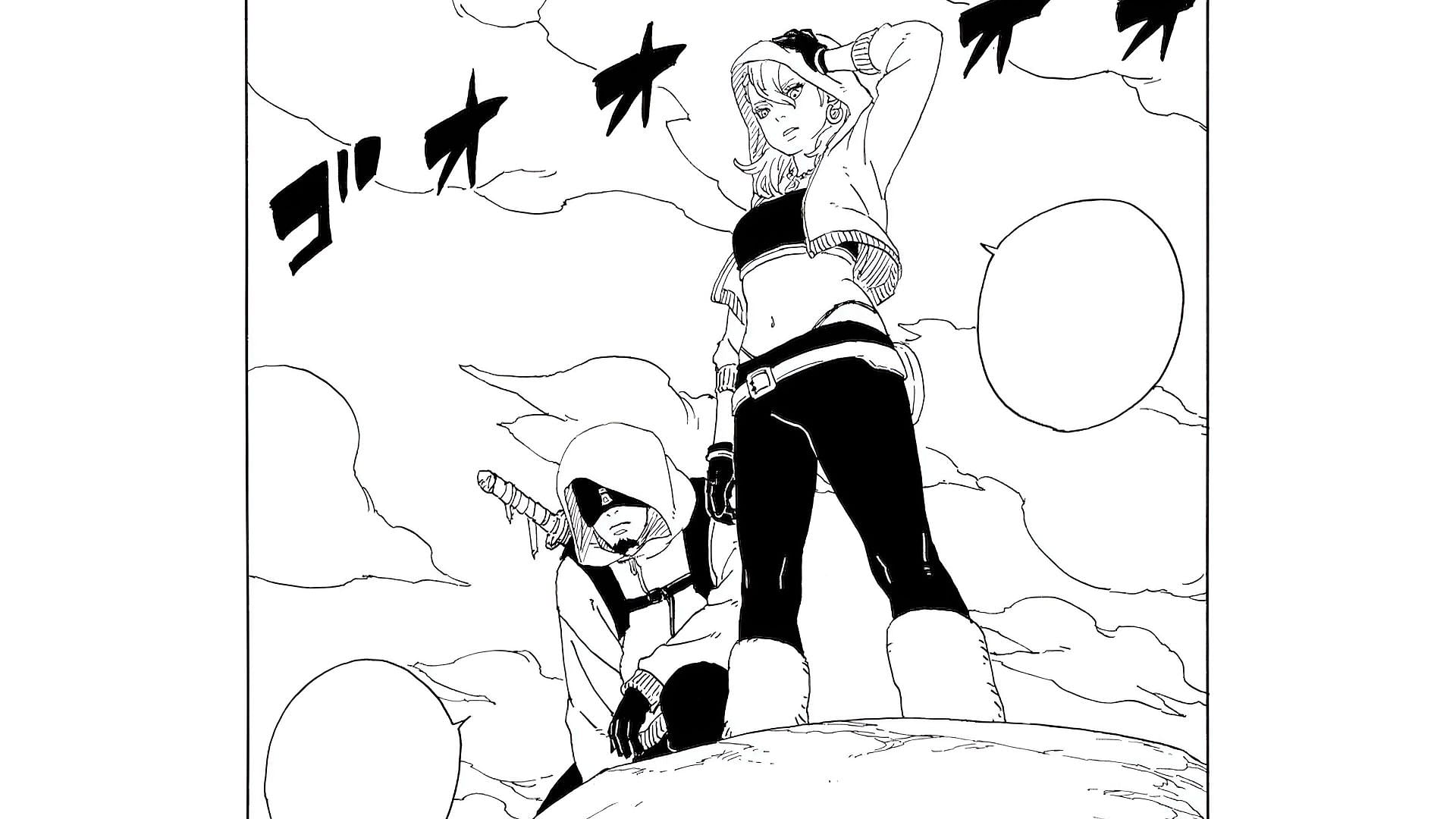 Yodo and Araya as seen in the manga (Image via Mikio Ikemoto and Masashi Kishimoto/Shueisha)