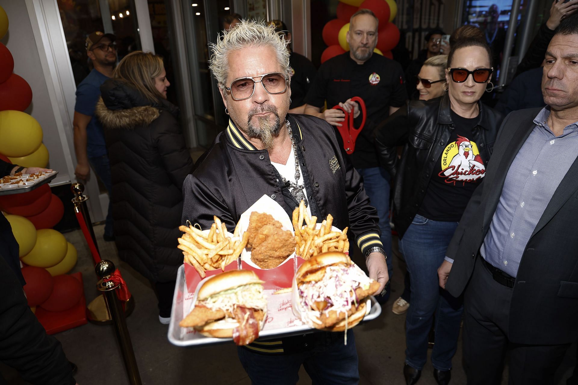 Guy Fieri opens Chicken Guy! Restaurant in Times Square (Image via Getty)