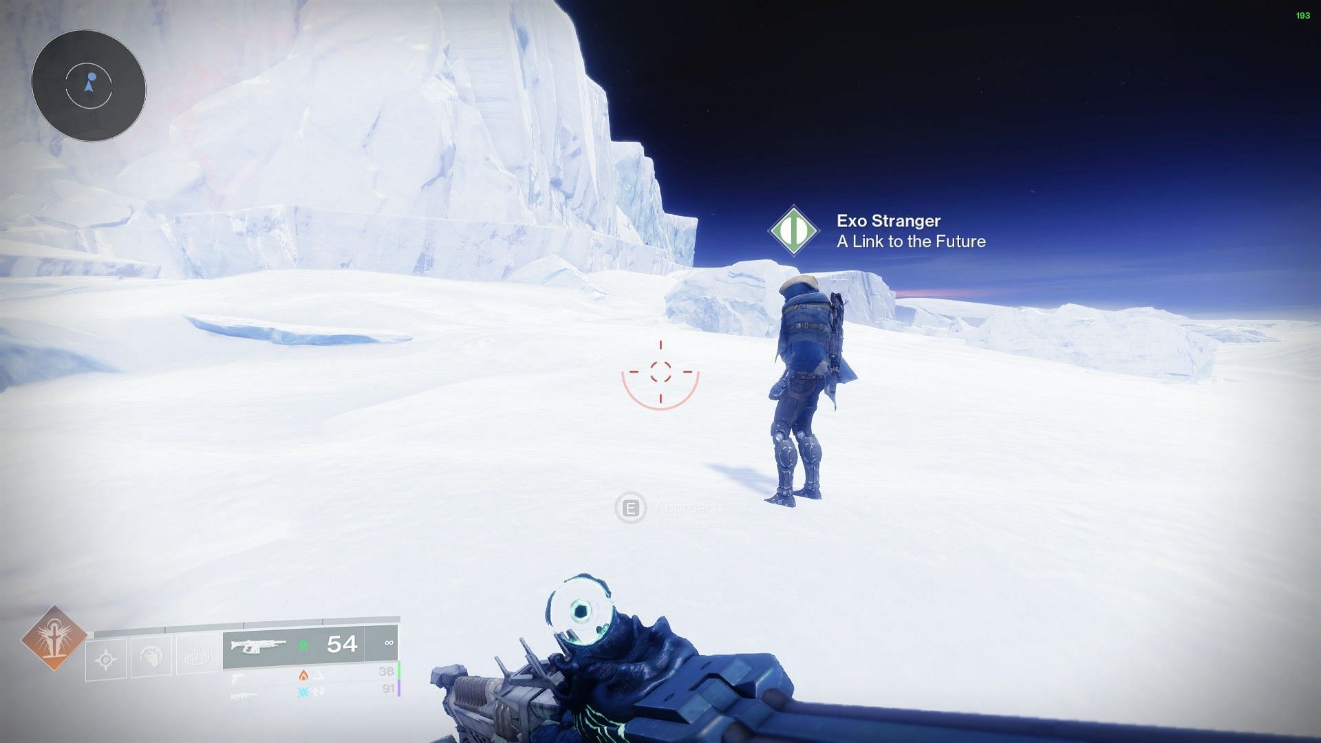 Head past Exo Stranger in Destiny 2 (Image via Bungie)