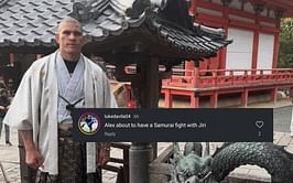 "Straight up aura" - Internet explodes as Alex Pereira takes in Japanese culture during recent visit to Kyoto