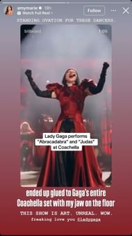 Amymarie Gaertner's Instagram Story | Image via Instagram (@amymarie)