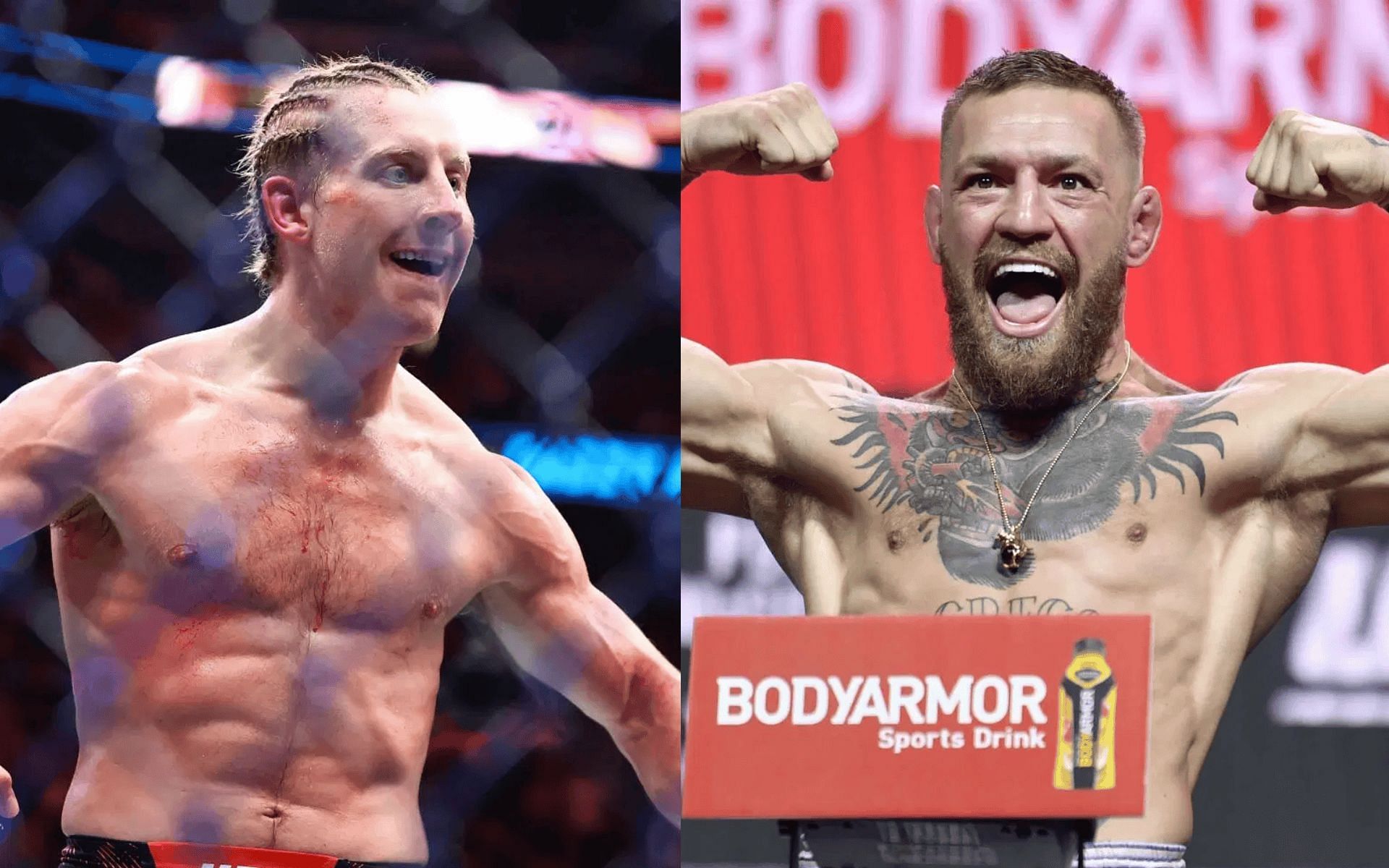 Paddy Pimblett (left) eyes for the UFC lightweight title. [Images courtesy: Getty]