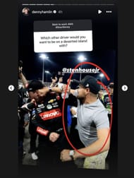Denny Hamlin's IG story on Ricky Stenhouse Jr. Source : @Instagram/dennyhamlin