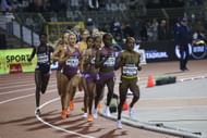 Kipyegon في العمل في نهائي Wanda Diamond League 2024 WANAND (مصدر الصورة: GETTY)