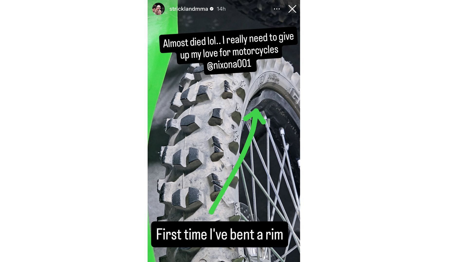 Sean Strickland&#039;s Instagram story [Screenshot courtesy: @stricklandmma on Instagram]