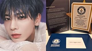 "He really takes "flex" seriously"- Fans hilariously react as TXT's Taehyun boasts his Guinness World Record on Weverse