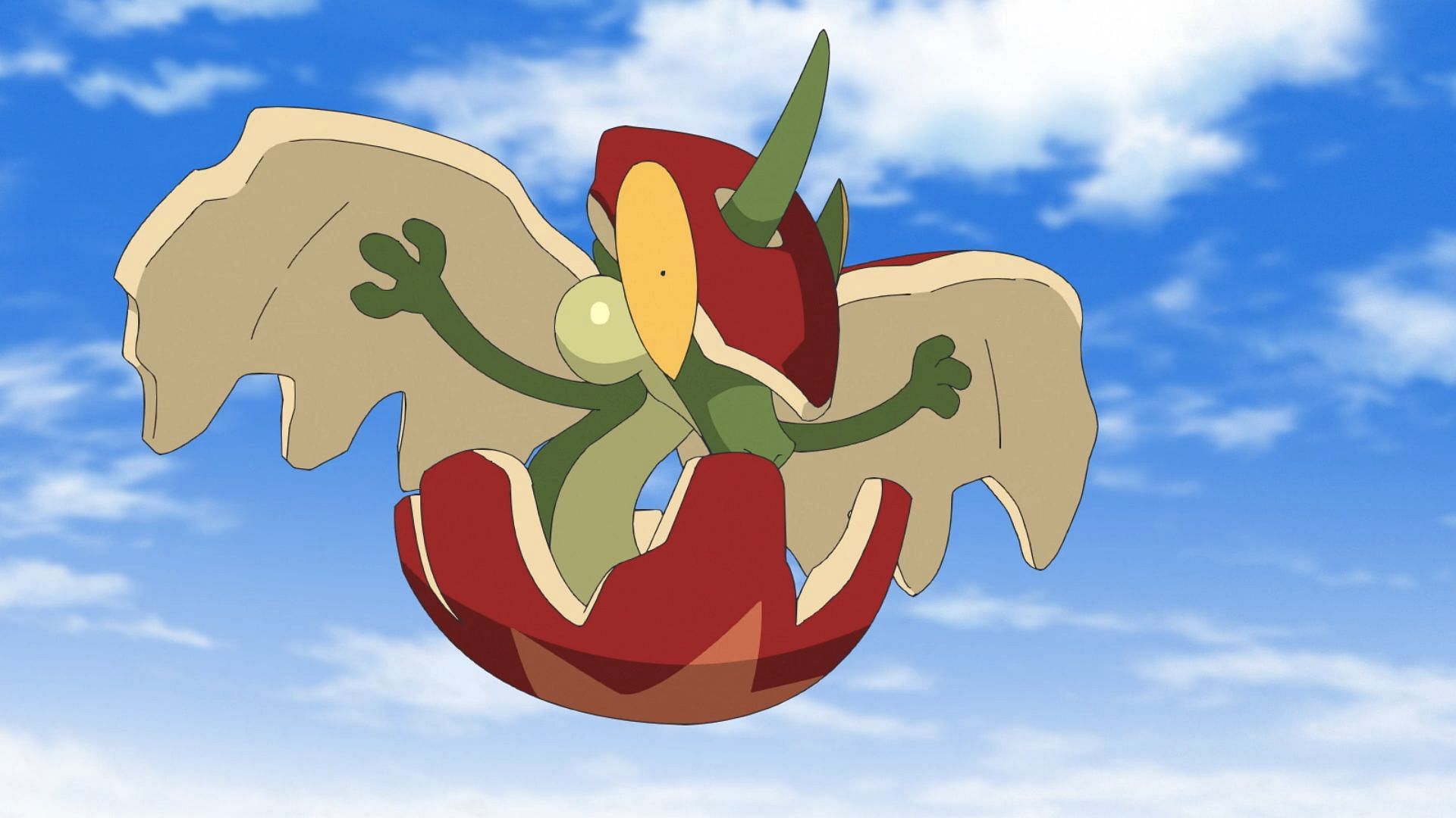 Flapple in the anime (Image via TPC)