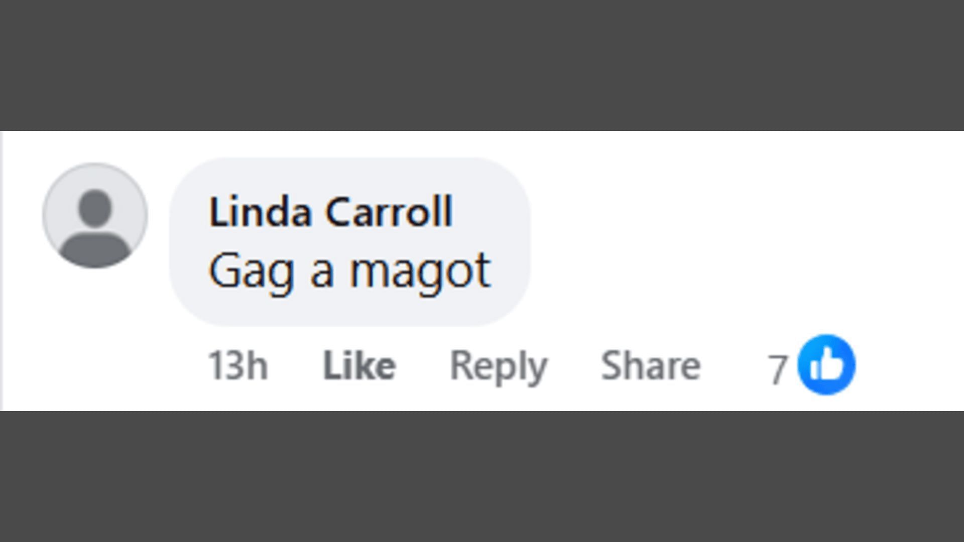 A post made by a fan, commenting about Taylor&#039;s character (Image via Facebook/The Bold and the Beautiful)
