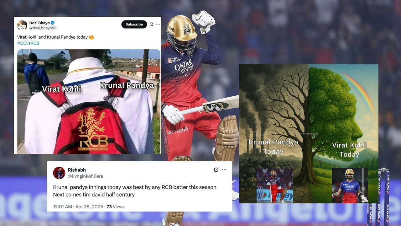 IPL 2025, DC vs RCB, Krunal Pandya