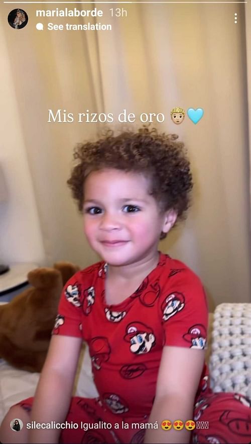Maria Laborde's Instagram Story