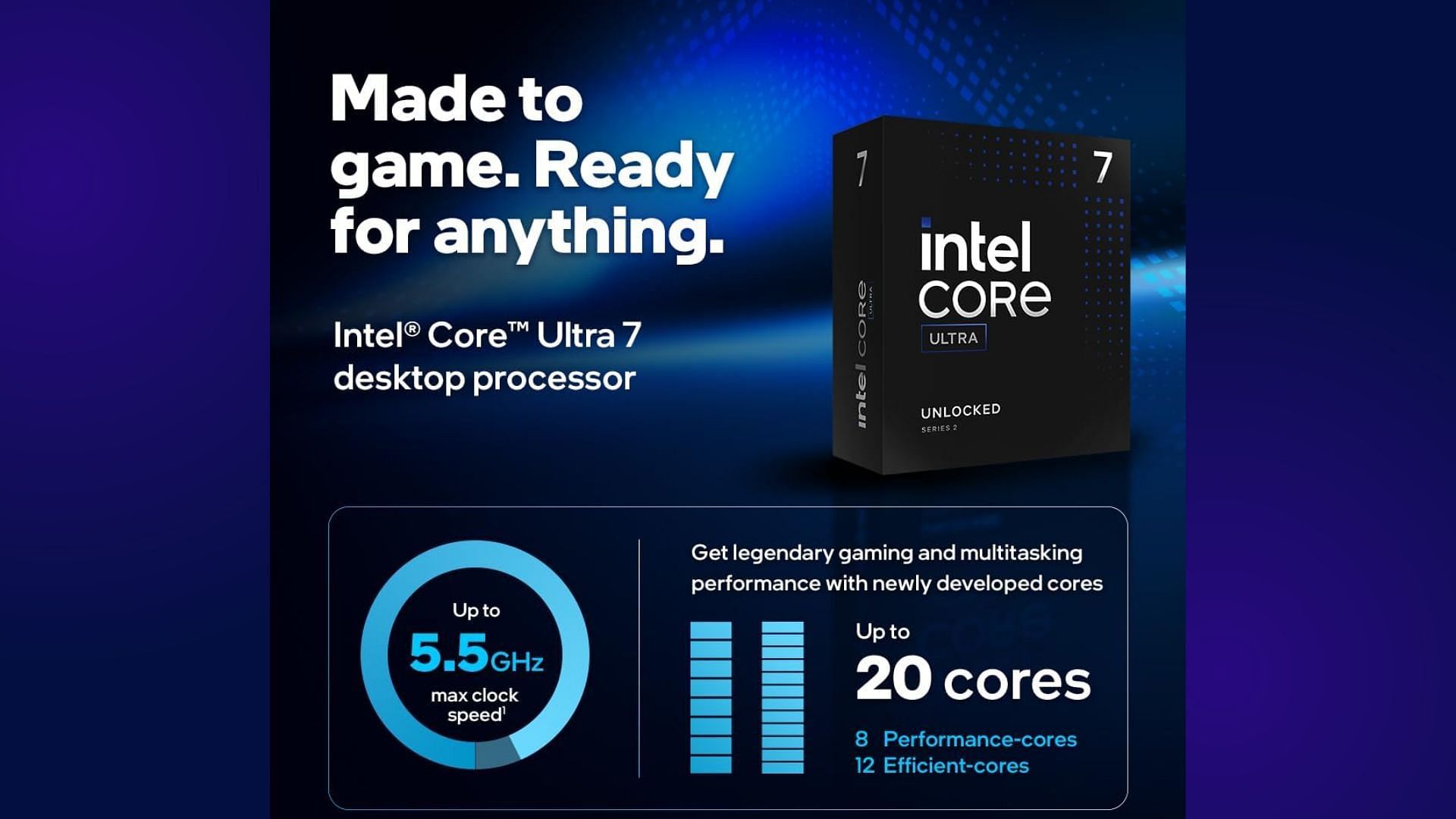 Intel Core Ultra 7 265K processor (Image via Intel)