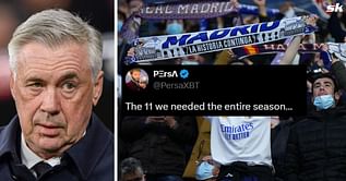 "The 11 we needed the entire season", "Ancelotti coming to his senses now he got sacked" - Fans react to Real Madrid XI for Athletic Club clash