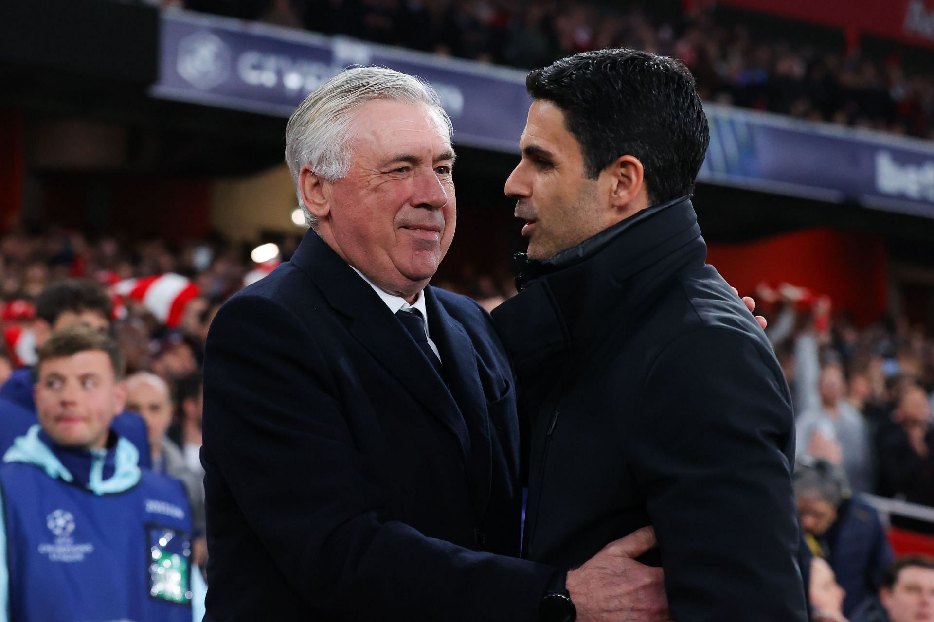 Carlo Ancelotti and Mikel Arteta (L to R) - Source: Getty