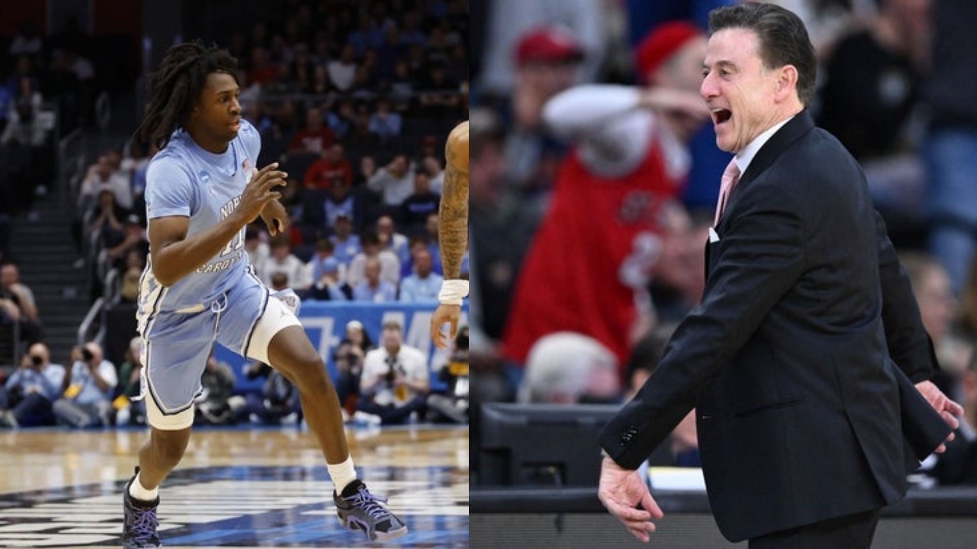 Ian Jackson and coach Rick Pitino 