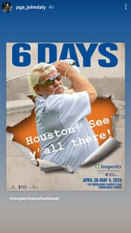 John Daly's story on Instagram - Source - Instagram/@pga_johndaly