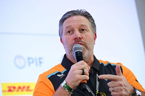 Zak Brown at the Formula E 2023-2024: Diriyah ePrix I - Source: Getty