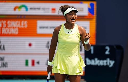 Naomi Osaka at Miami Open Presented by Itau 2025 - Image Source: Getty