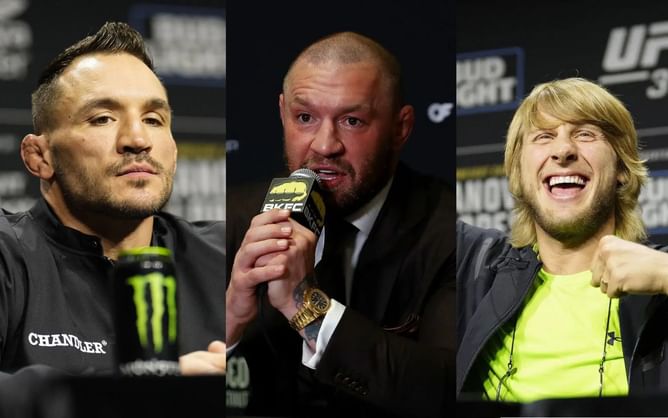 Michael Chandler and Paddy Pimblett react to Conor McGregor's unexpected interest in their UFC 314 fight amid presidency bid
