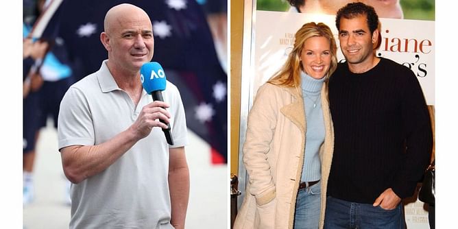 "There's much I want to say to Pete Sampras about marriage, but I can't": When Andre Agassi learned of Sampras' engagement to actress Bridgette Wilson