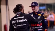 Max Verstappen and Lewis Hamilton after the 2021 Abu Dhabi Grand Prix - Source: Getty