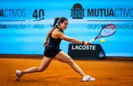Navarro in action at the Madrid Open - Source: Getty
