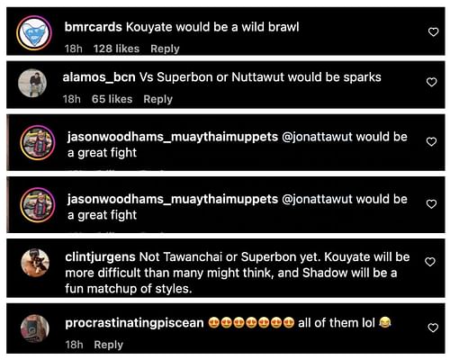Comments from Instagram