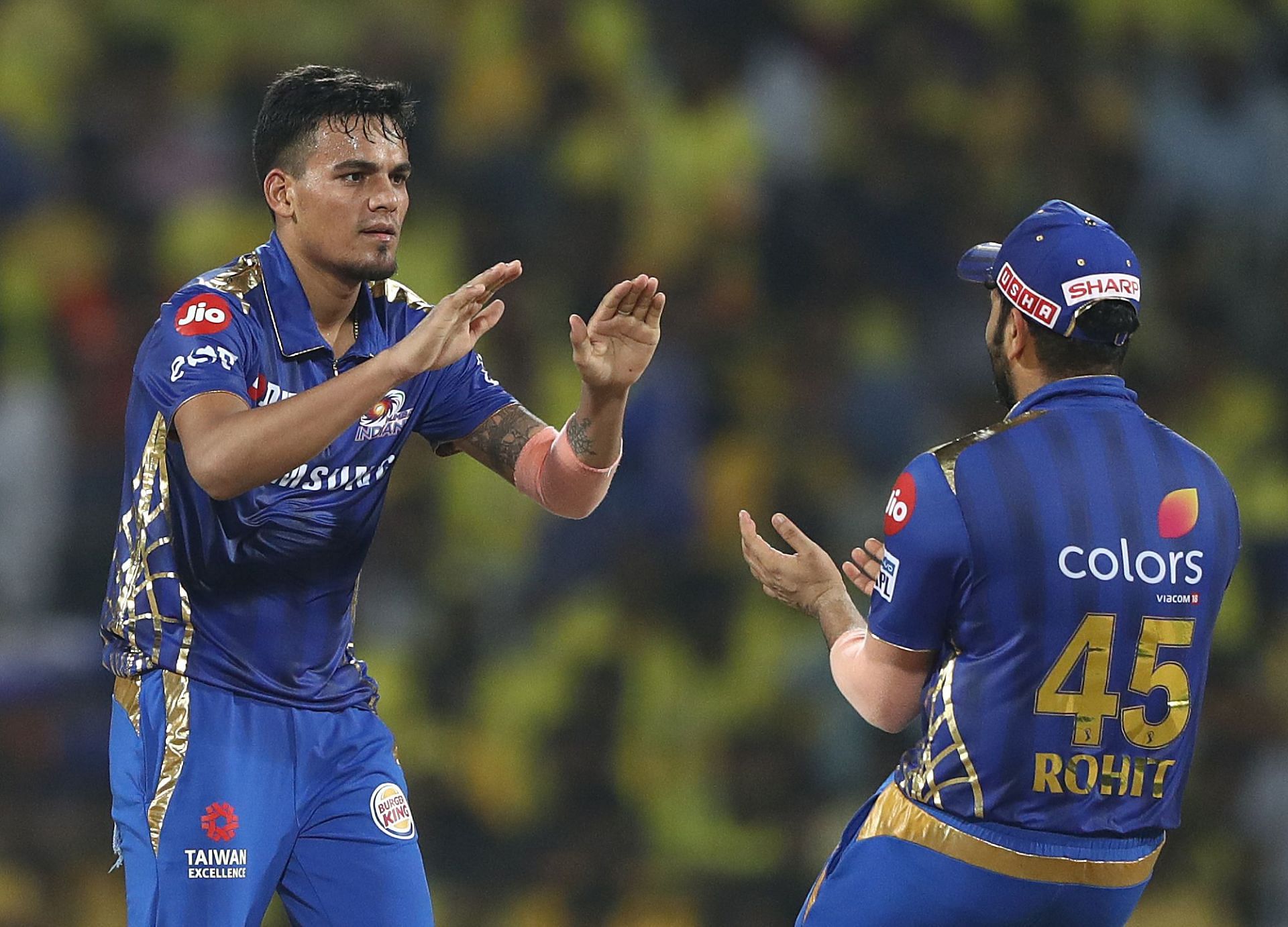 Rahul Chahar has surprisingly warmed the benches for most of this season [Credit: Getty]