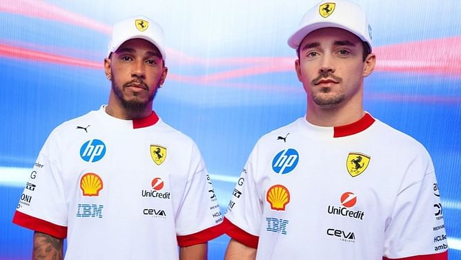 Watch: Lewis Hamilton and Charles Leclerc turn heads as Ferrari launches F1 Miami GP special merchandise