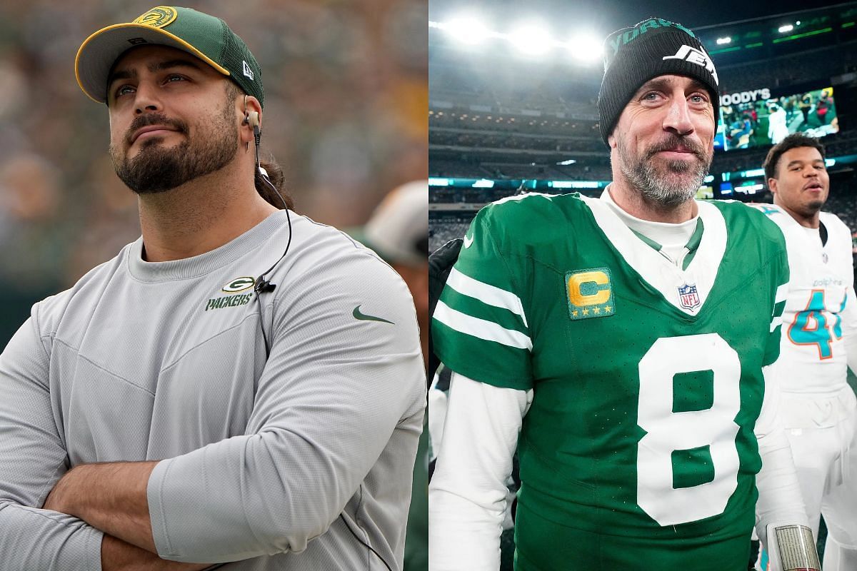 David Bakhtiari mocks Aaron Rodgers after 4x MVP QB's comments on future in Pittsburgh
