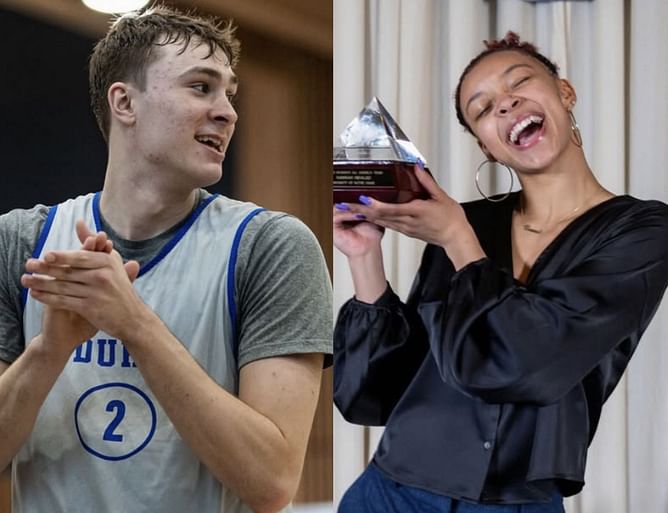 IN PICS: Notre Dame standout Hannah Hidalgo, Cooper Flagg and more spend time coaching Special Olympics basketball during LA trip