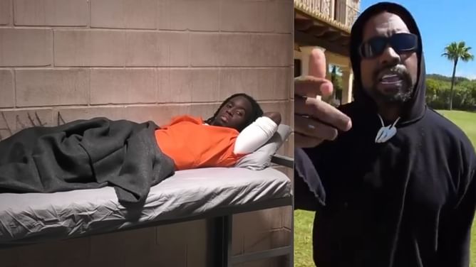 Kanye West insinuates he inspired Kai Cenat's idea for a prison stream on Twitch