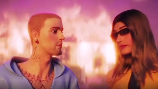“Oh the Hailey cameo” — Internet reacts as Justin Bieber posts animated video for his new brand SKYLRK to Eddie Benjamin’s ‘Maniac’