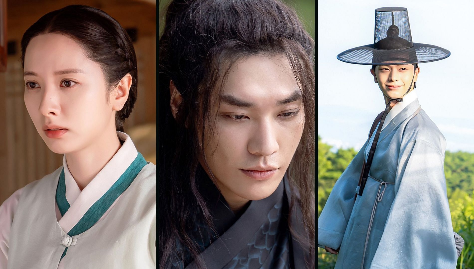 Still from The Haunted Palace starring Yook Sung-jae, Kim Ji-yeon, and Kim Ji-hoon (Image Via X@SBSNOW)
