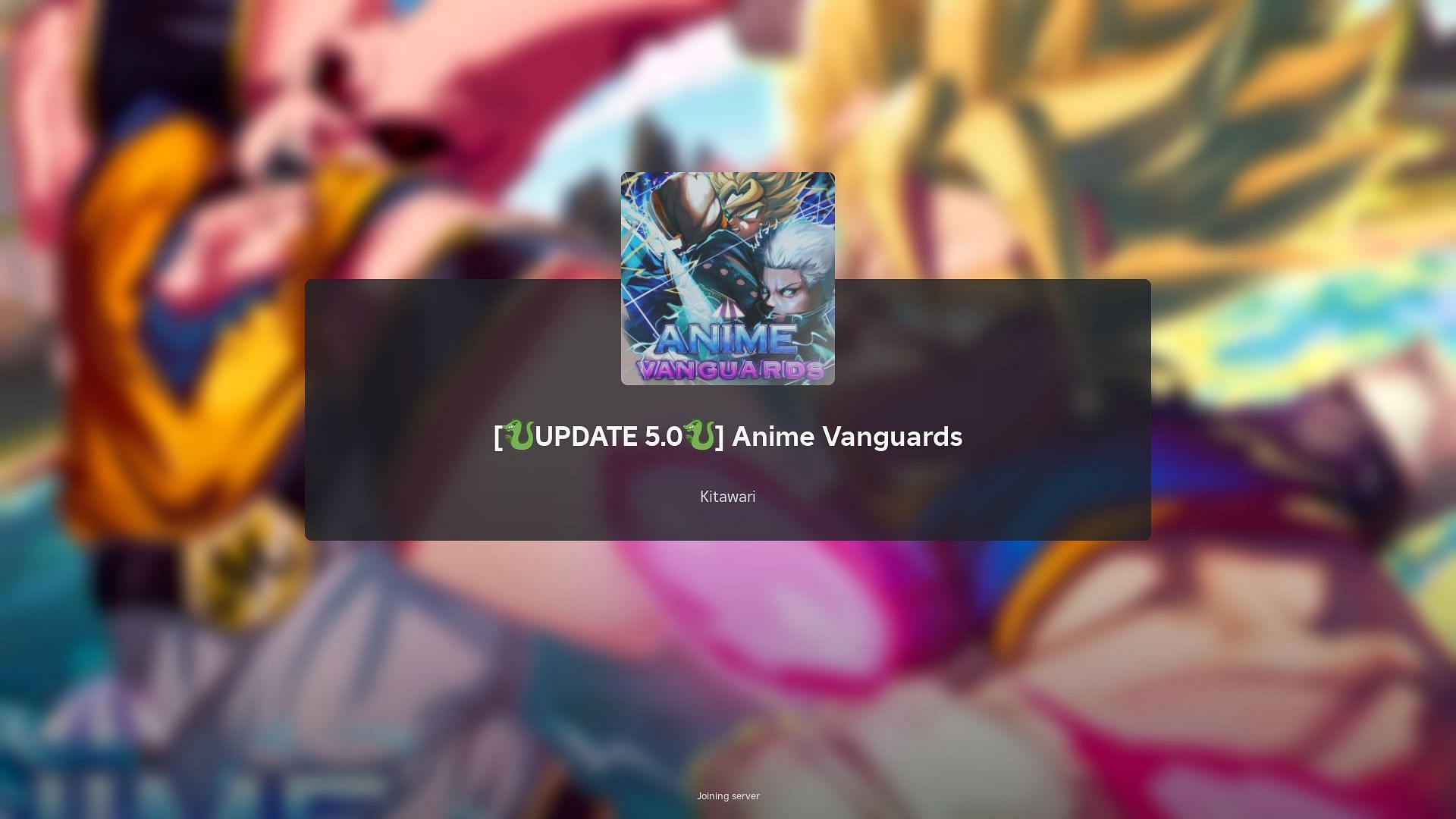 Roblox Anime Vanguards