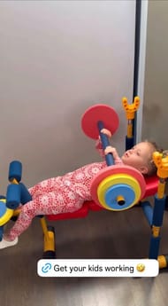 Sterling Skye Mahomes lifts