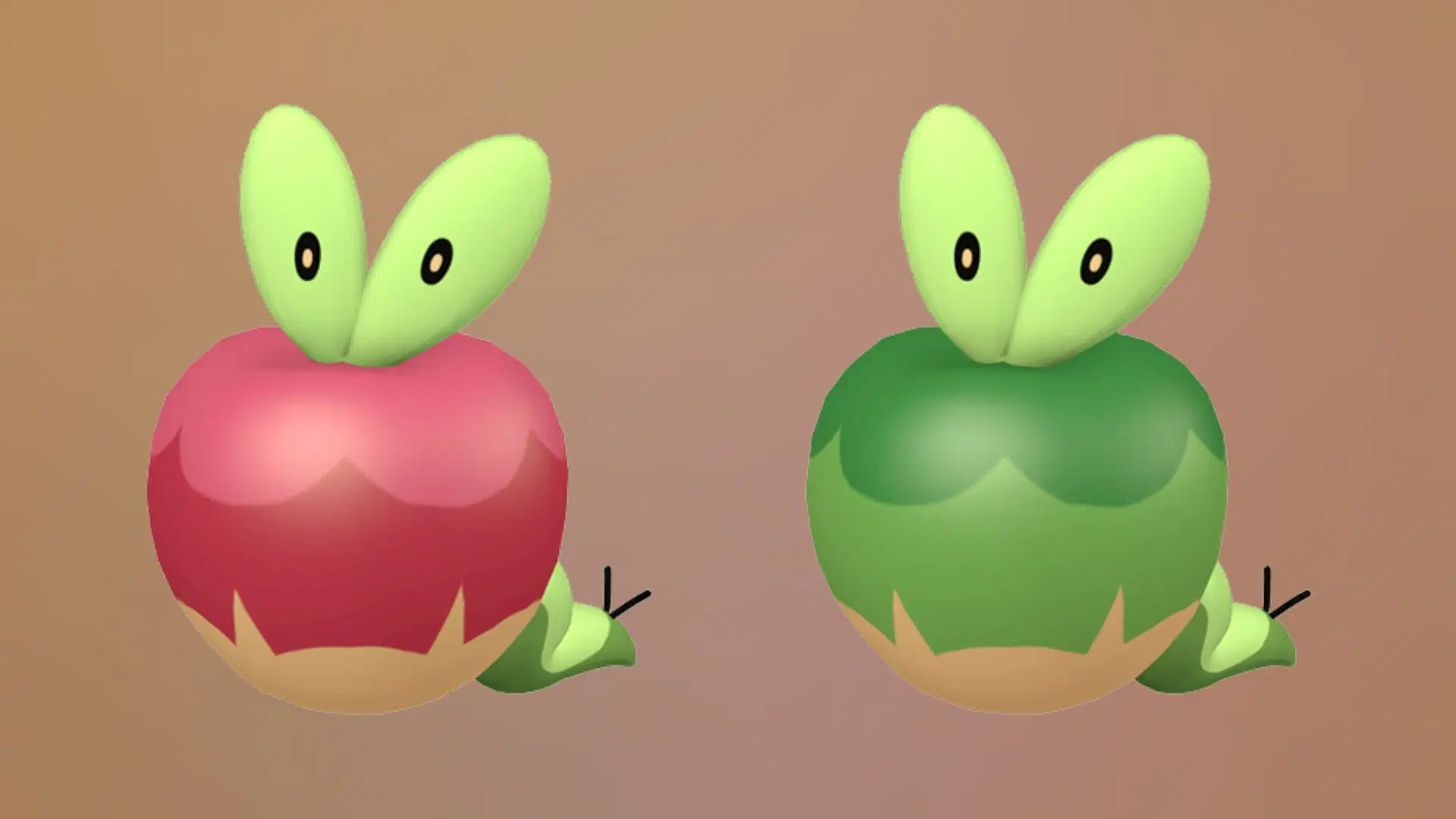 Applin shiny comparison (Image via TPC)