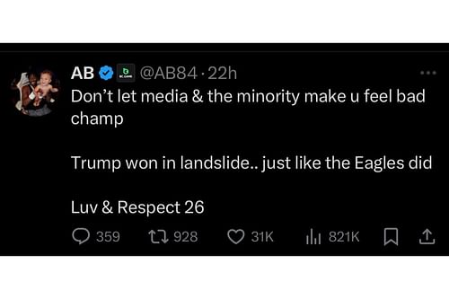 Saquon Barkley defends Donald Trump golf outing as Antonio Brown backs him, Instagram