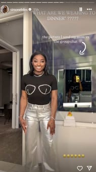 Simone Biles' Instagram story