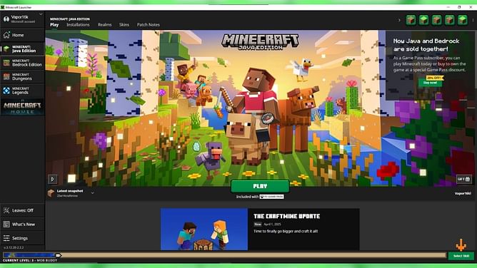 How to level up Minecraft Launcher skills