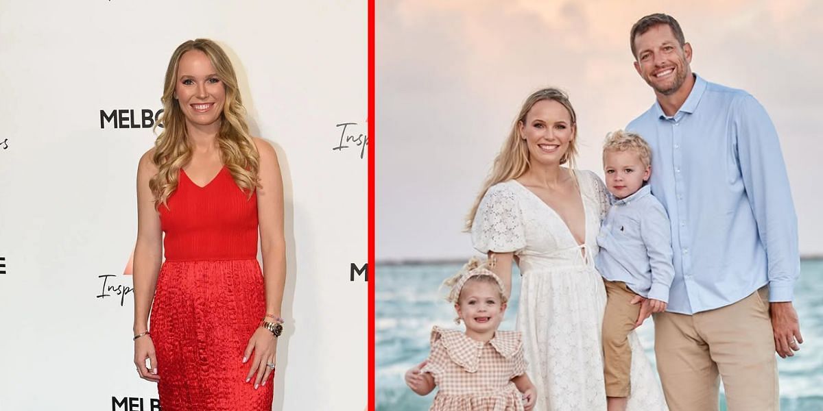 Caroline Wozniacki with her family | Getty (L) Instagram @carowozniacki (R)