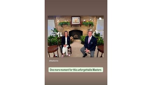 Amanda Balionis got to sit down with legendary broadcaster Jim Nantz (Instagram/balionis)
