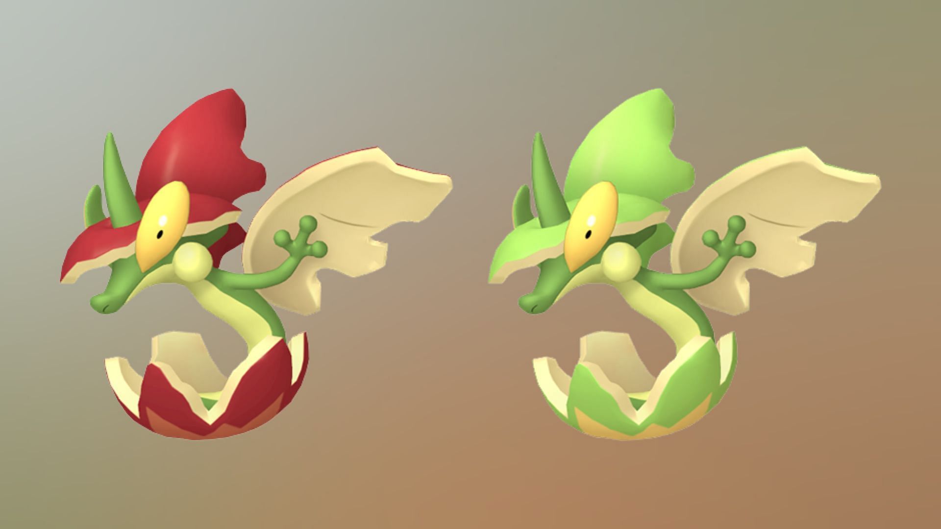 Flapple shiny comparison (Image via TPC)