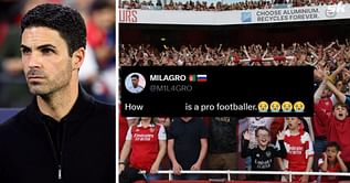 "How is he a pro footballer", "Dislike him so much" - Fans call out Arsenal star after their 1-0 loss to PSG in UCL S/F
